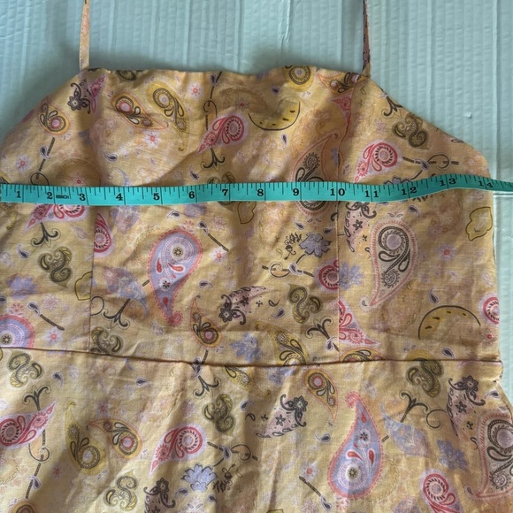 Charlie Holiday floral linen dress size large - Picture 7 of 11